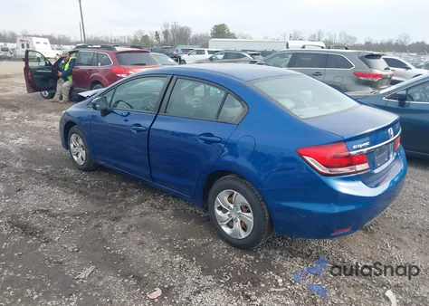 2014 Honda Civic Lx из США, поврежденный, VIN 19XFB2F54EE221912